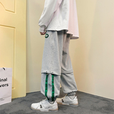 新款宽松立体拼接束脚裤潮流百搭运动裤xz1002-1-K53P55控7，女装休闲裤，星座906（原电商a316-1）