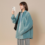 2026年中性春夏季新款宽松灯芯绒免烫休闲衬衫xz1002-1-Y26P48，男装衬衫，星座906（原电商a316-1）