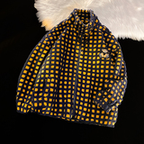 新款小熊刺绣格子加绒加厚羊羔绒棉衣xz1002-1-Y72p128控158，男装棉衣，星座906（原电商a316-1）