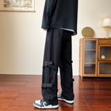 春秋美式绑带工装裤潮流休闲炸街痞帅男长裤z1002-1-K51P55，男装工装外套，星座906（原电商a316-1）