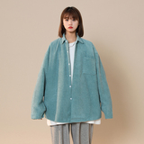 中性款！秋季新款菠萝粒免烫开衫宽松休闲长袖衬衫xz1002-1-Y26P4，男装衬衫，星座906（原电商a316-1）