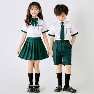 短袖 班服新款 套装 小学生校服幼儿园园服夏装 韩版 英伦风六一合唱服