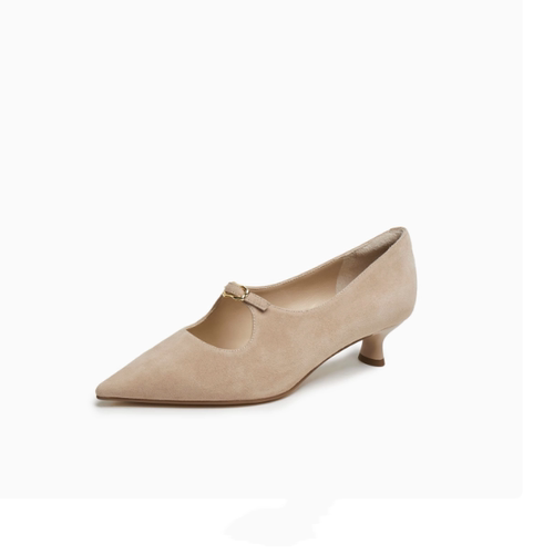 商场同款女鞋2025年春款气质尖头玛丽珍单鞋猫跟高跟鞋女YCQ02A