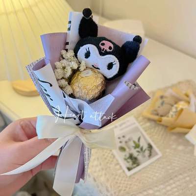 费列罗巧克力棒棒糖零食成品花束