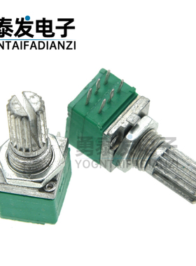 RK097G 双联 B1K/5K/10K/20K/50K/100/500K 功放/密封电位器 6脚