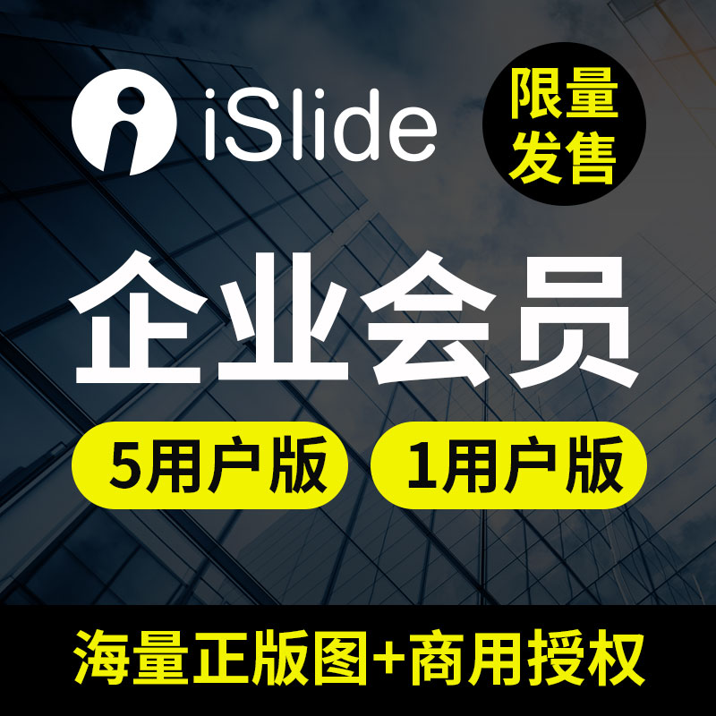 iSlide企业会员企业版一年1用AIPPT正版ppt排版设计插件正版图
