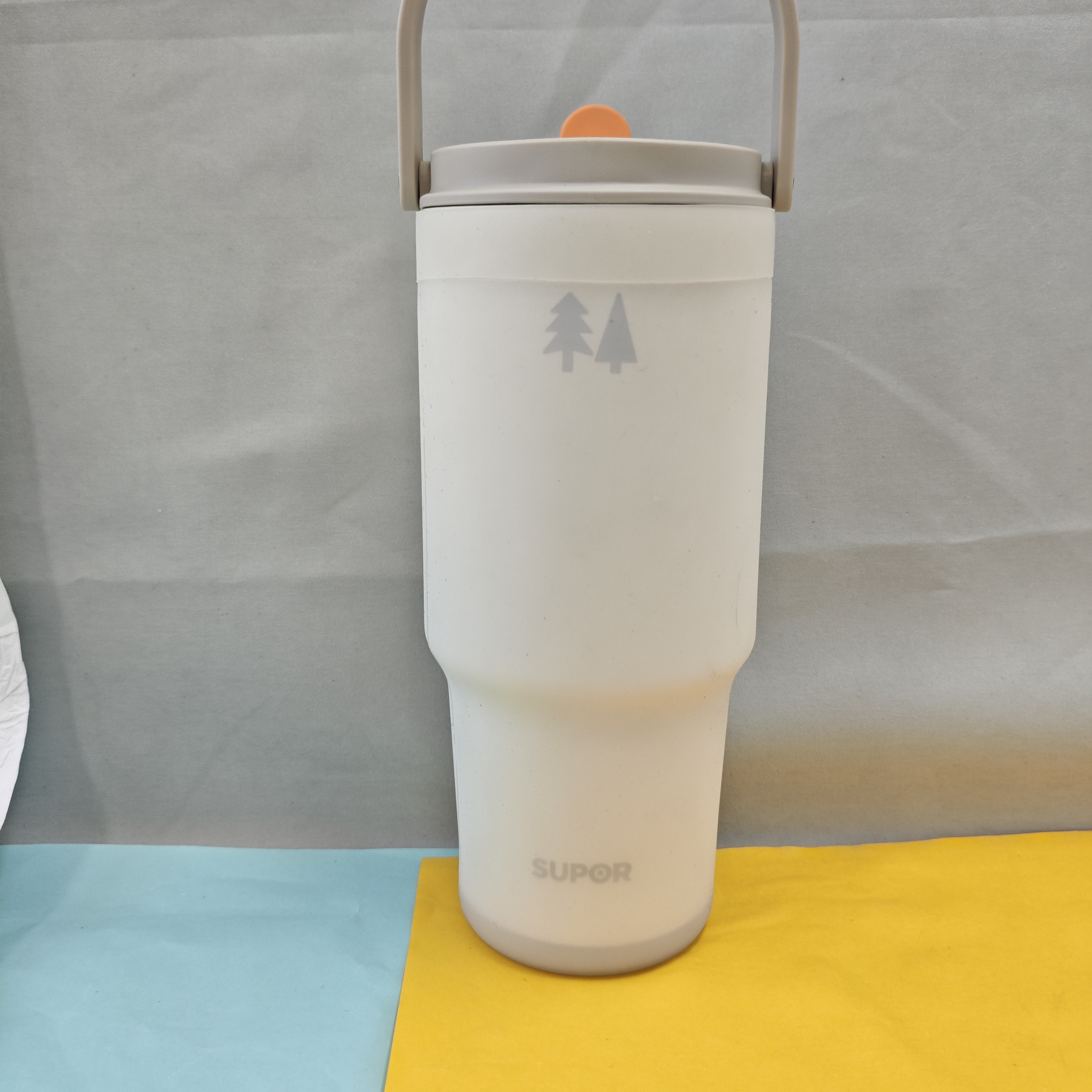 苏泊尔晶瓷1000毫升冰霸杯硅胶杯套保护套防摔套