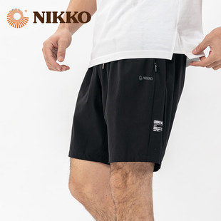 薄款 Nikko日高速干短裤 夏季 休闲沙滩五分裤 男外穿宽松运动中裤 子