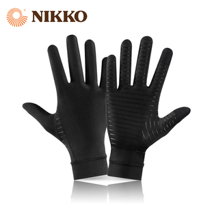 Nikko日高新品 户外运动手套骑行骑车全指防滑耐磨开车手套可触屏