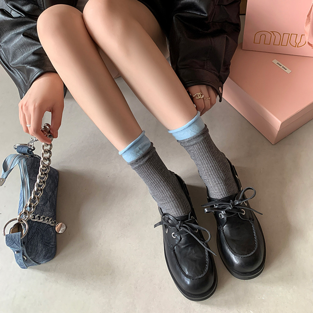 英伦风圆头系带交叉绑带乐福鞋女真皮粗跟厚底小皮鞋百搭豆豆单鞋,女鞋,乐福鞋（豆豆鞋）,淘宝优惠券,粉丝福利购,淘宝优惠卷