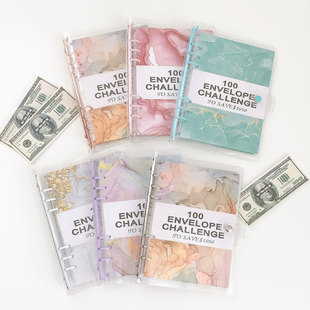 100天信封储蓄存钱挑战活页本现金收纳存钱本钱包计划预算