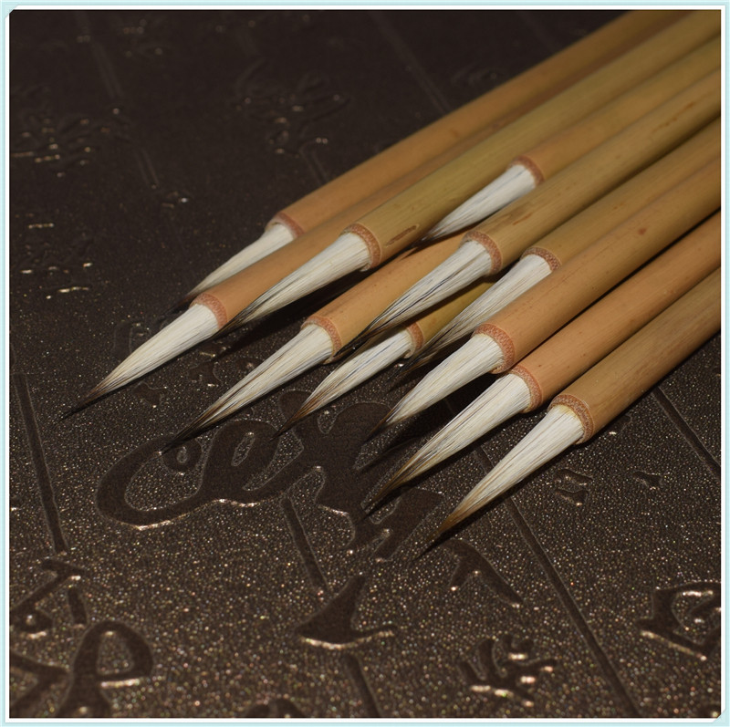 光辉笔庄尖毫勾线兼毫铁线工笔勾线笔花鸟古画瘦金体毛笔国画白描