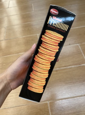 菲律宾进口 汉塞尔特级芝士饼干 Hansel Premium芝士夹心饼干127g