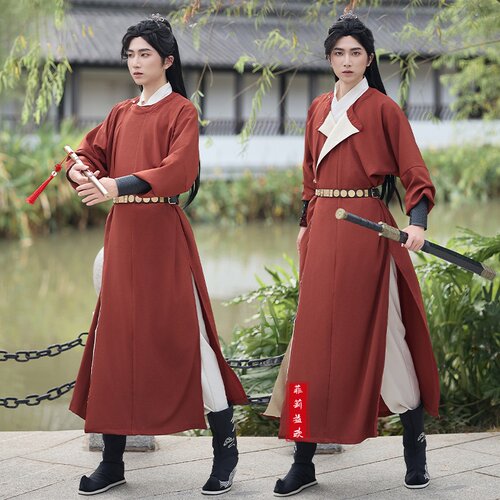 汉服唐制圆领袍男生古装传统清冷感仙气古风少年感男武侠服装国风