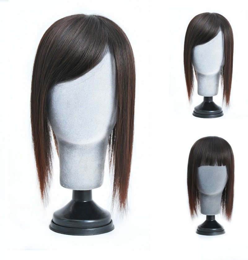 假发补发片女斜刘海假发片中老年遮盖白发头顶补发块隐形仿真发片|ruв категории кондиционер для волос/парик, парик, 刘海片 - от Buy2taobao.com для оказания профессиональной услуги покупки агента Taobao