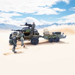 3.75寸 1/18 可动兵人 载具  突击车  拖斗 适合 暗源 酸雨 gijoe