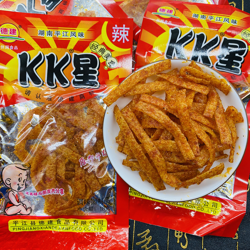 平江风味KK星辣条超辣怀旧 辣片小时候的味道 网红小零食解馋零食 零食/坚果/特产 面筋制品 原图主图