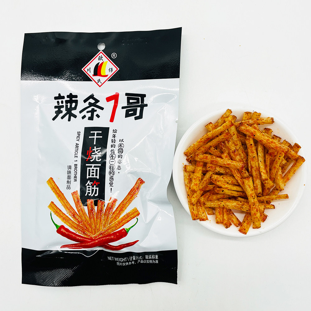 欧氏川仔辣条1哥开胃牛干烧牛筋素食面筋8090儿时经典校园小辣条