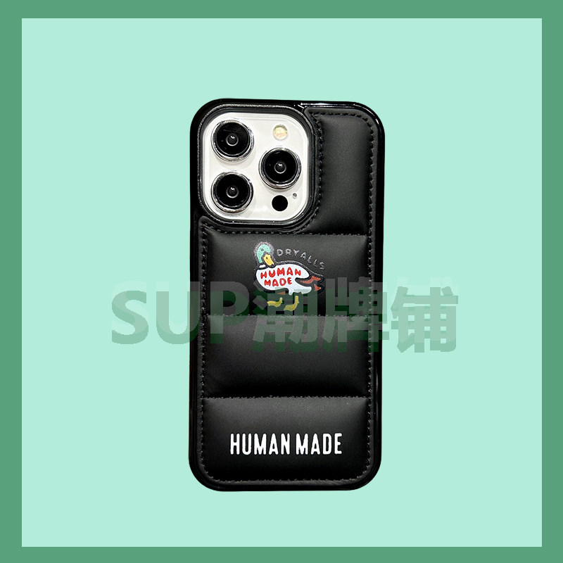 羽绒服欧美潮牌鸭iPhone15ProMax手机壳个性原创14Pro适用苹果13pro情侣男女12黑色银色11大孔防摔保