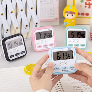 闹铃时钟计时器学习专用宿舍闹钟儿童静音震动自律提醒器学生考研