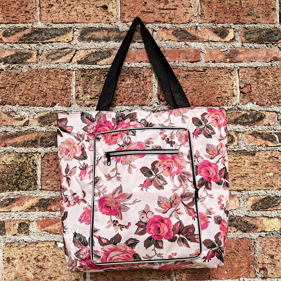 外出旅行时尚衣服收纳包拉链手提袋内衬折叠环保购物袋妈咪包里布