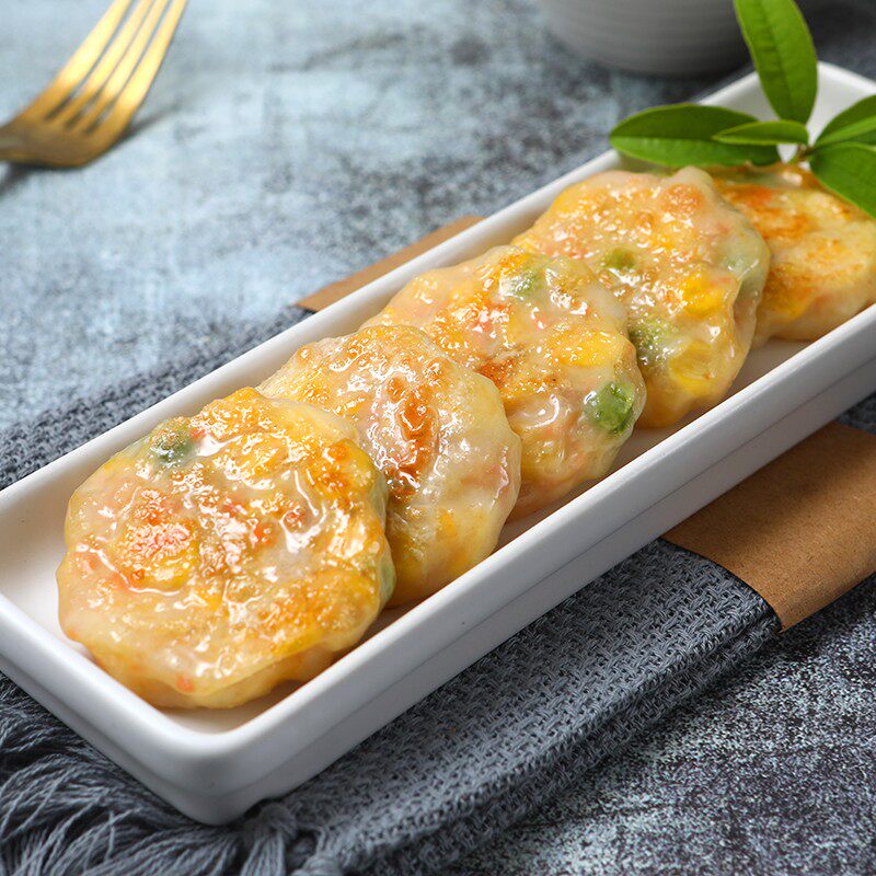 广式点心香煎玉米饼40g*18个包餐厅冷冻半成品粟米饼煎饼方便早餐