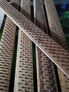 开松机棍钢钉板配件开毛线旧衣服木钉板开花机木棍顶板铝合金钉板