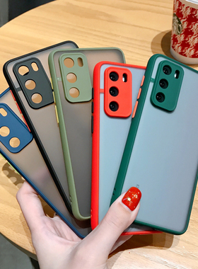 适用于OPPORENO5Pro撞色磨砂全包摄像头手机壳A91/A92S魅影护眼套