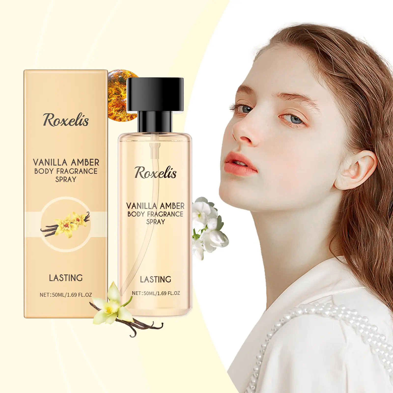 香草琥珀身体香氛喷雾淡香水清新