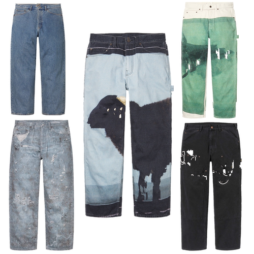 欧美风嘻哈休闲牛仔裤