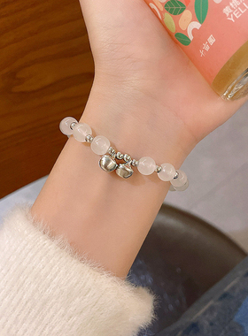 猫眼石铃铛手链女夏ins小众设计网红闺蜜手串高级感轻奢精致手饰