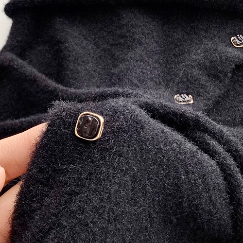 Персиковой самостоятельный молочный пирог/сетчатая сетка вязаная кардиганская женщина осень и зимний мягкий клейкий ленивый свитер внутри