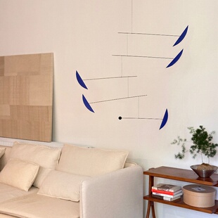 彩色室内空中动态平衡吊饰材料包 咖啡店样板间风铃挂件软装