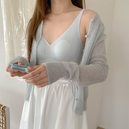 2026夏季无钢圈兔耳朵超薄显小文胸女无痕内衣凉感舒适胸罩