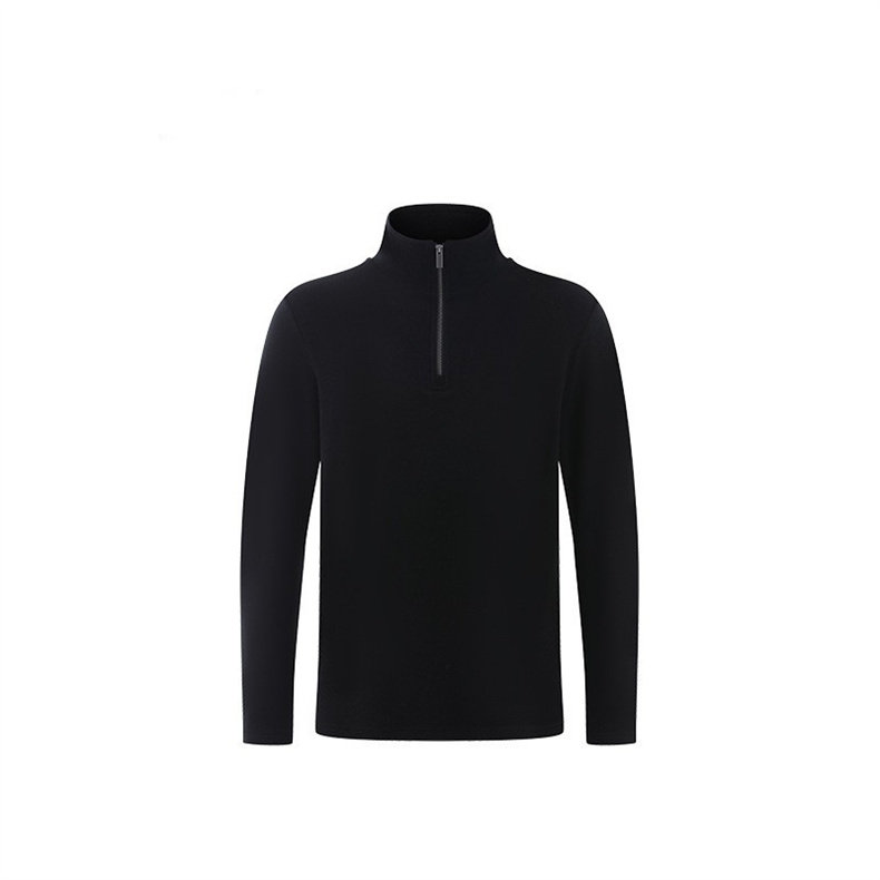2025年男士半拉链立领保暖上衣修身长袖打底衫秋冬舒服弹力新款