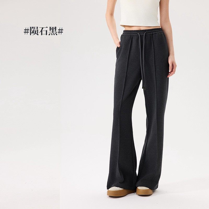 女士喇叭裤休闲裤秋冬新款时尚肌理感超显瘦腿长喇叭裤 - 寒舒尔出品