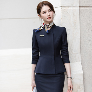 职业西装套装女气质珠宝酒店医美前台工作服皮肤管理咨询师工作服