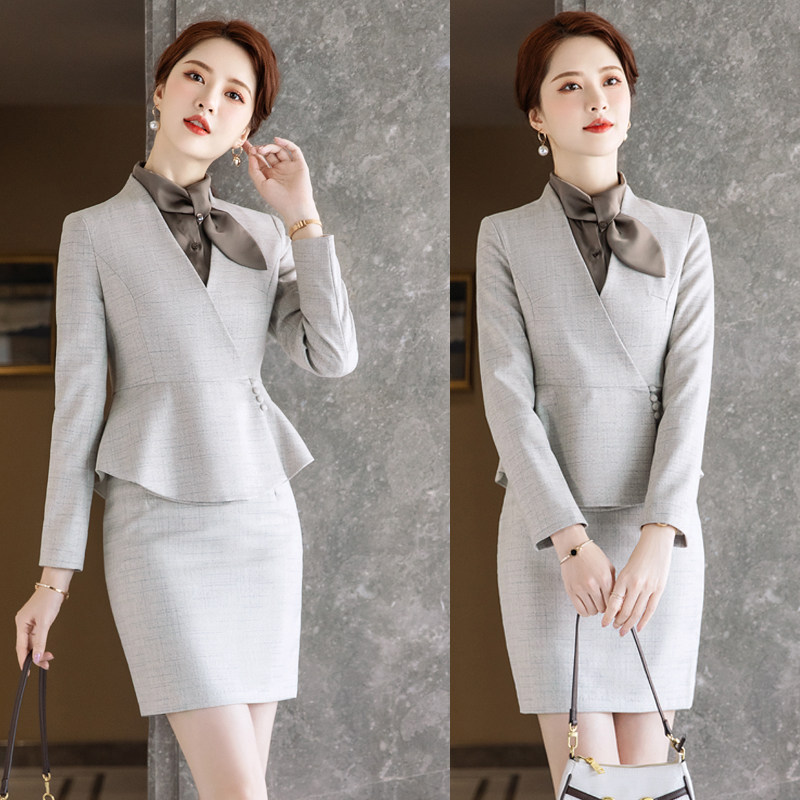 珠宝店工作服女春秋正装前台接待
