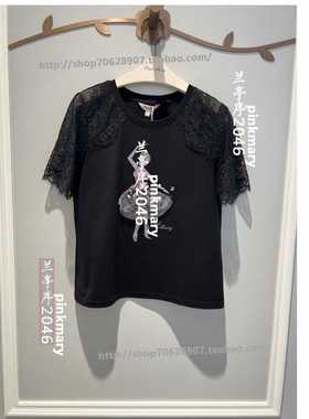 PMANS1513-80-88/1180粉红pinkm淑女2024春夏款短袖白色T恤