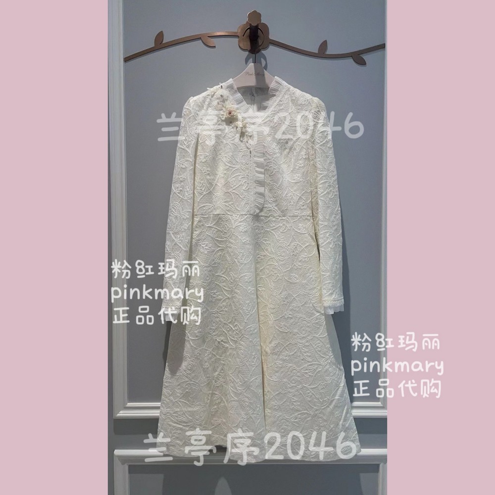 PMAOW5652-82/2280粉红玛丽专柜正品pinkm淑女风2025秋款连衣裙