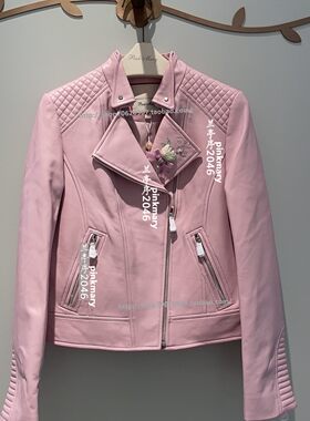PMAMW7002/60/4980粉红pinkm淑女风【2023秋款短外套专柜正品皮衣