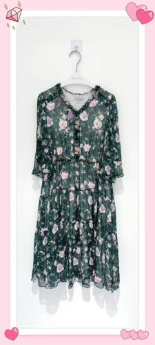 PMAPS5038-48/2980粉红玛丽专柜正品2026春夏款绿色碎花连衣裙