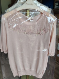 2022春夏 粉红玛丽 时尚 针织短袖 代购 PMALS8031 专柜正品