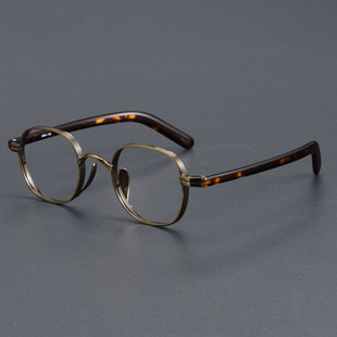曾舜晞同款万年龟KMN132复古眼镜框 椭圆黑框高度数近视眼镜可配