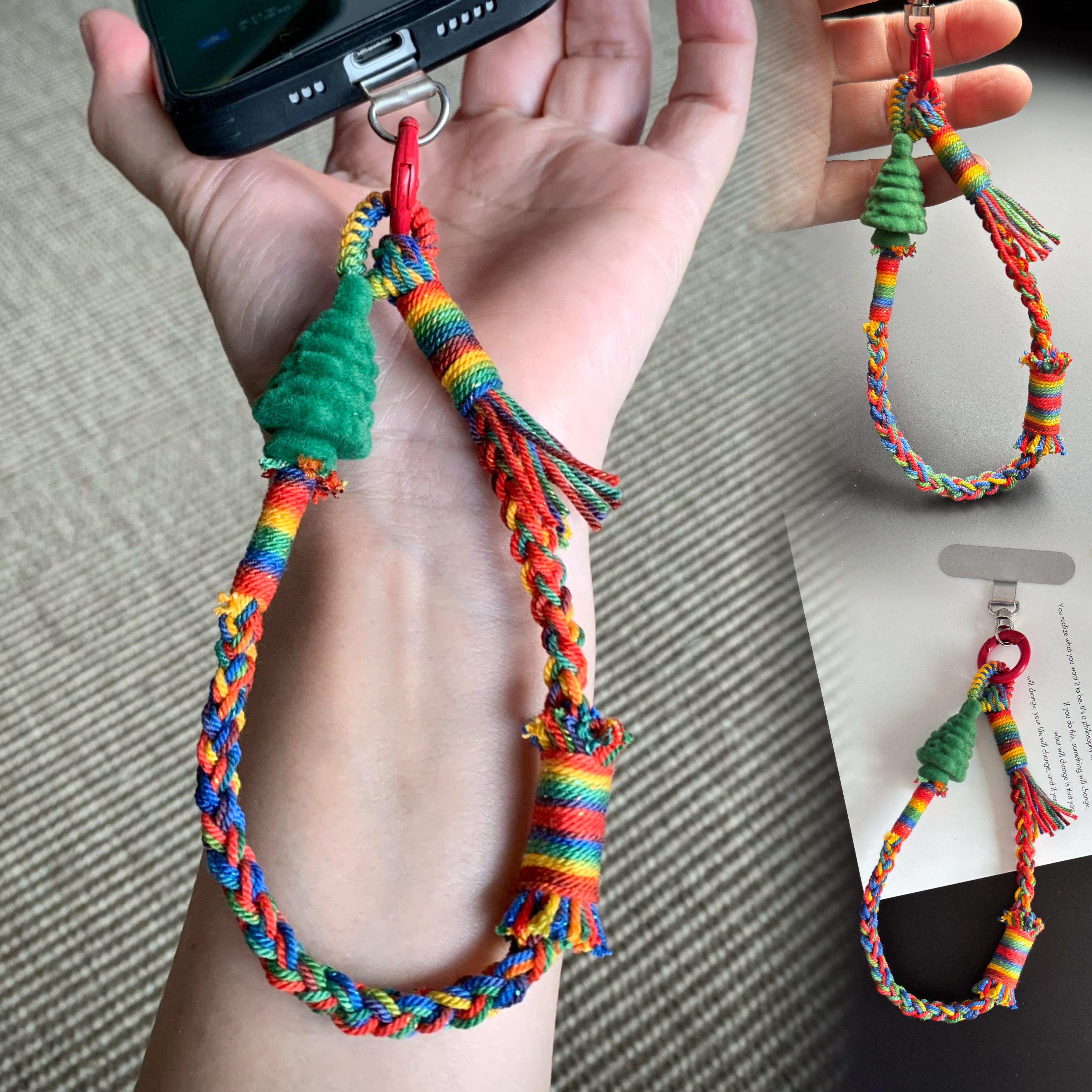 藏式圣诞手机挂绳配色