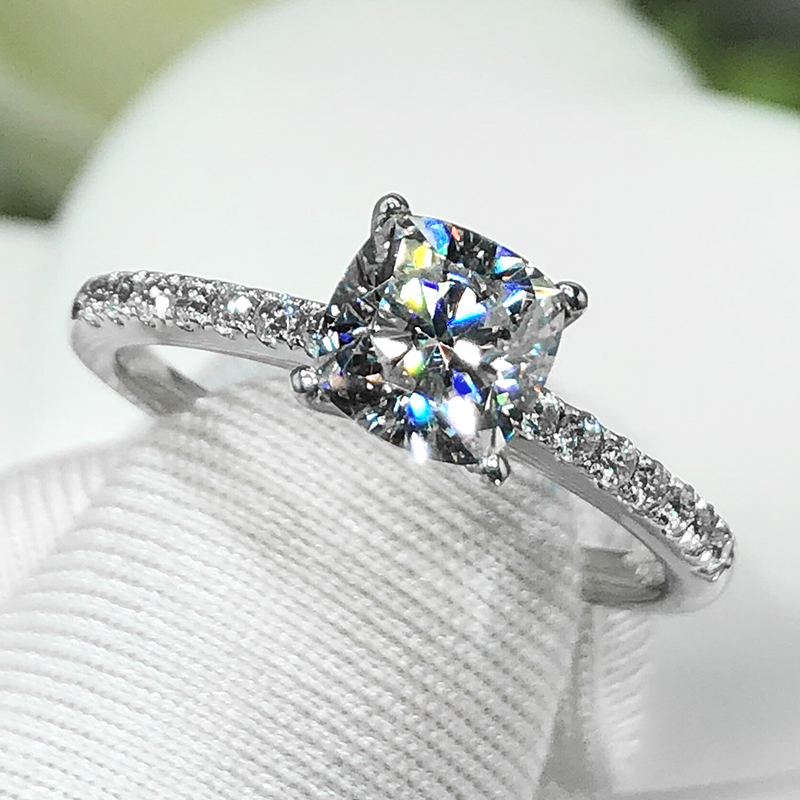 方形钻戒指欧美时尚轻奢女