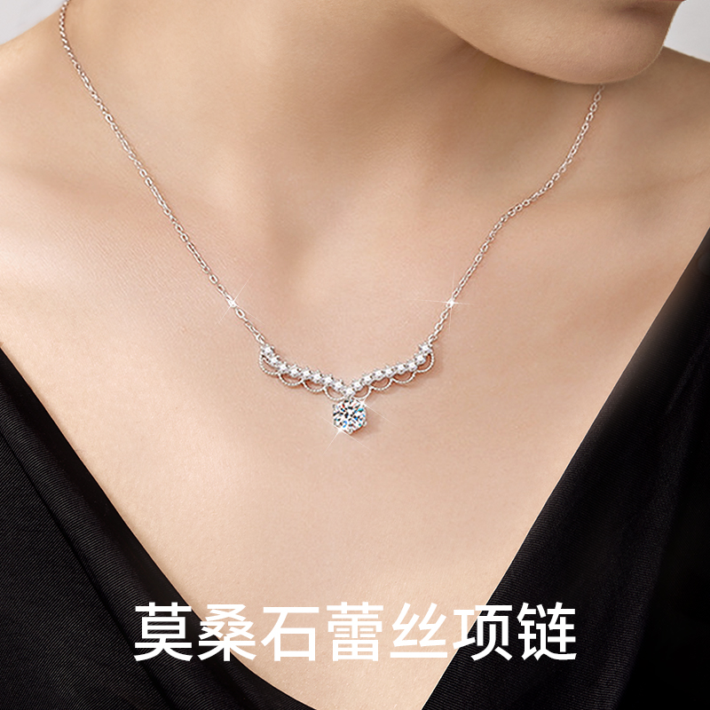 轻奢高级感蕾丝边小众配饰S925银