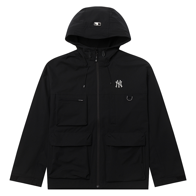 MLB梭织连帽夹克25年秋季中性3AWJB0554-50BKS