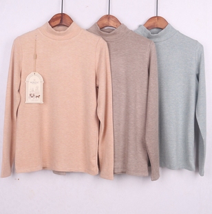 秋冬庄泰内衣羊绒蛋白中领打底衫 加厚百搭保暖上衣秋衣女外穿7120