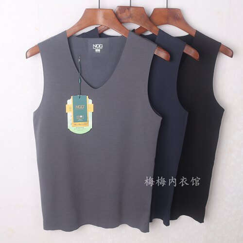 NGG男士水光膜蚕丝蛋白保暖背心